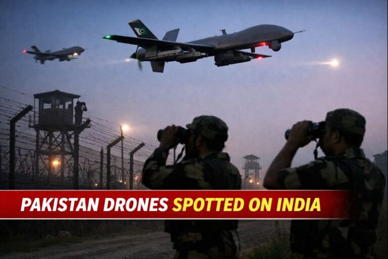 Pakistan Drones Spotted on India: LoC & IB Security Alert, Army Fires on Intruding Drones