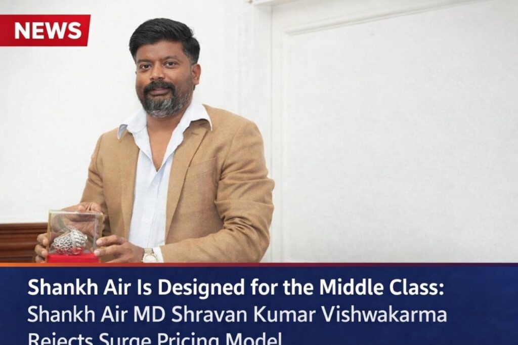Shankh Air Is Designed for the Middle Class: Shankh Air MD Shravan Kumar Vishwakarma Rejects Surge Pricing Model