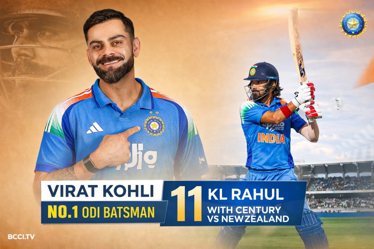 Number 1 ODI Batsman Virat Kohli: KL Rahul’s Century Against New Zealand