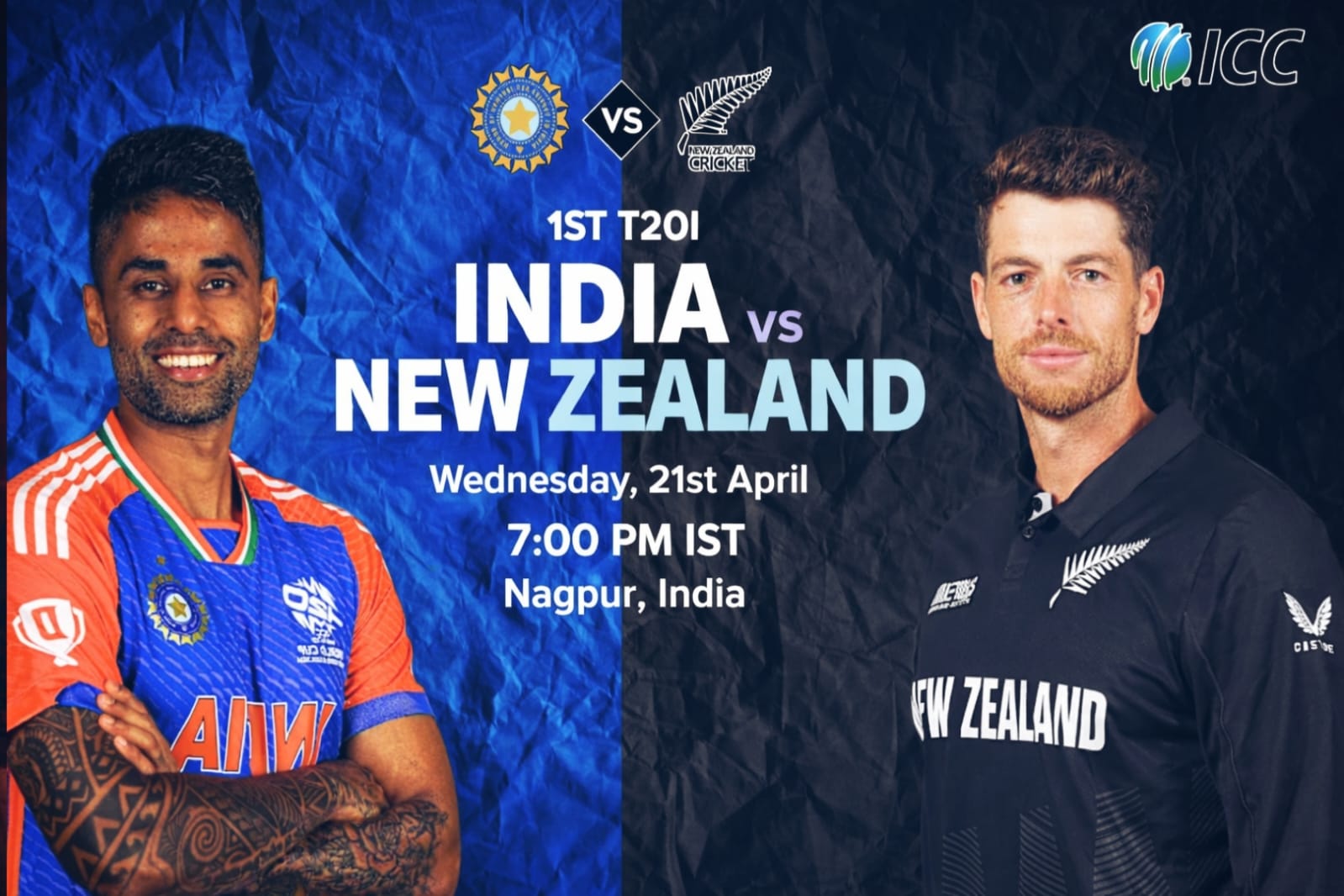 India vs New Zealand 1st T20I Playing 11 Live Prediction