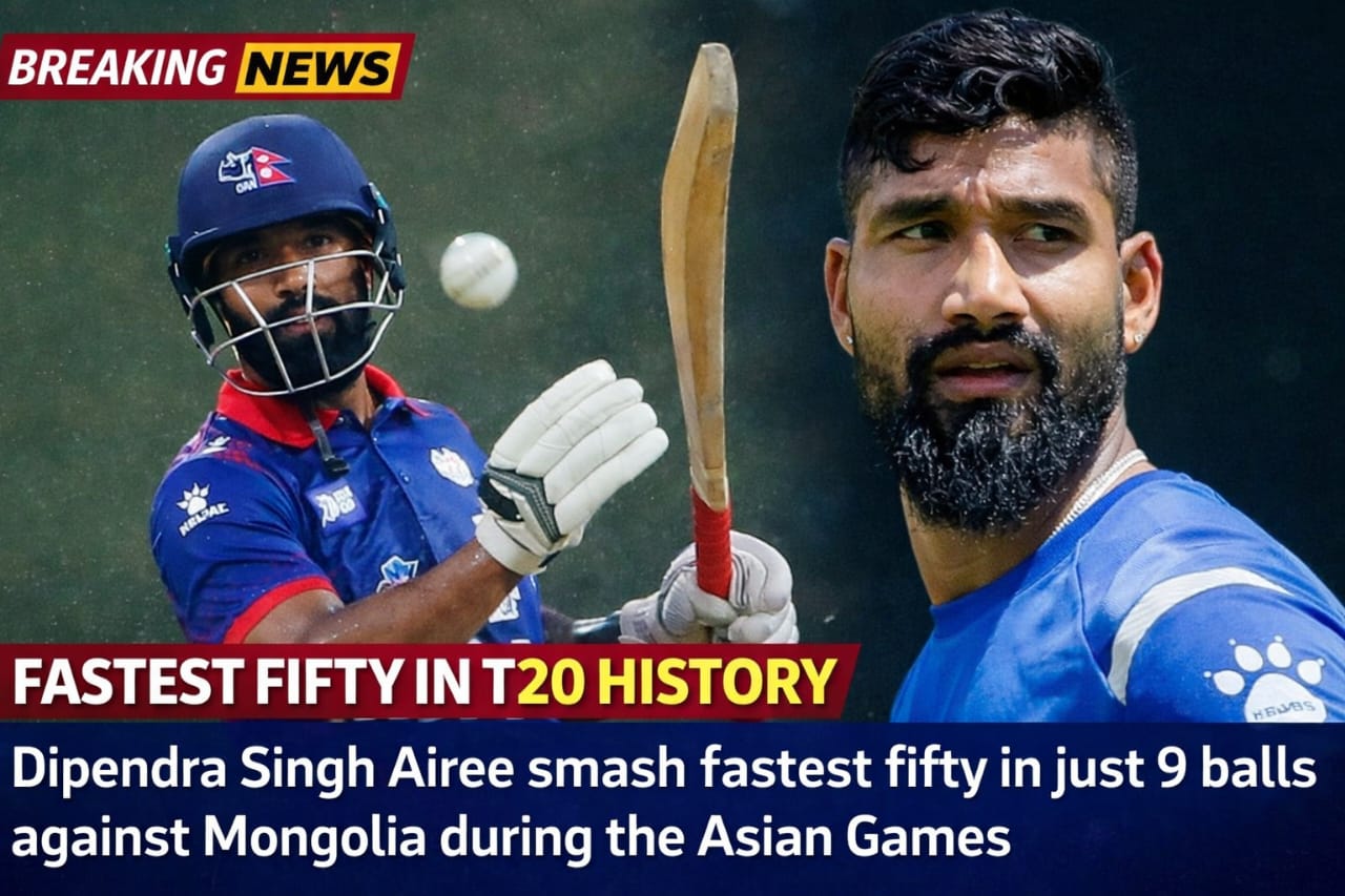 The Fastest Fifty in T20 History: How Dipendra Singh Airee Broke Yuvraj Singh’s Iconic Record