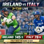 Ireland Vs Italy 3rd T20I LIVE Score 2026: IRE vs ITA Updates, Pitch Report & Preview