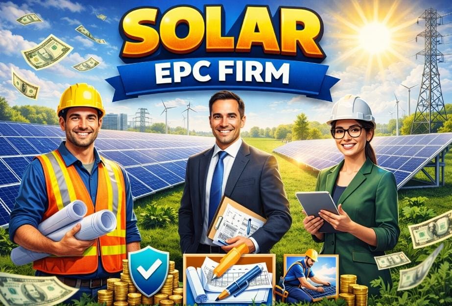 Profitable Solar Business Ideas in India 2025 | Top 10 Ventures to Start | Solar EPC (Engineering, Procurement & Construction) Firm