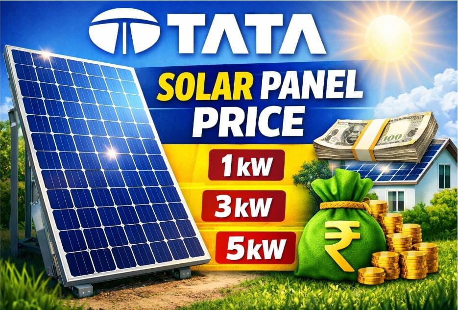 Tata Solar Panel Price with Subsidy in India 2026: 3kW, 5kW Cost After Government Benefits