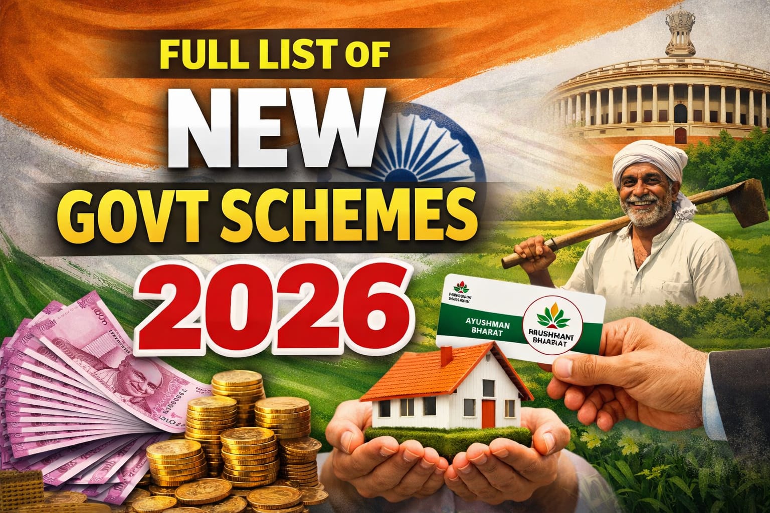 Full List of New Govt Schemes 2026: Every Major Yojana Announced in Union Budget Explained