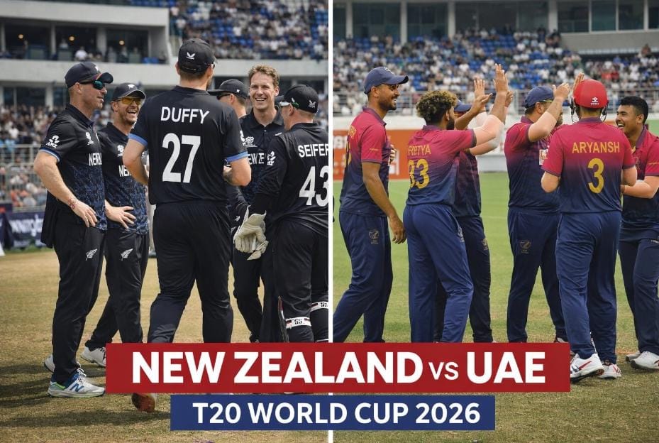 New Zealand vs UAE ICC T20 World Cup 2026 Match Prediction, Playing XI, Pitch Report
