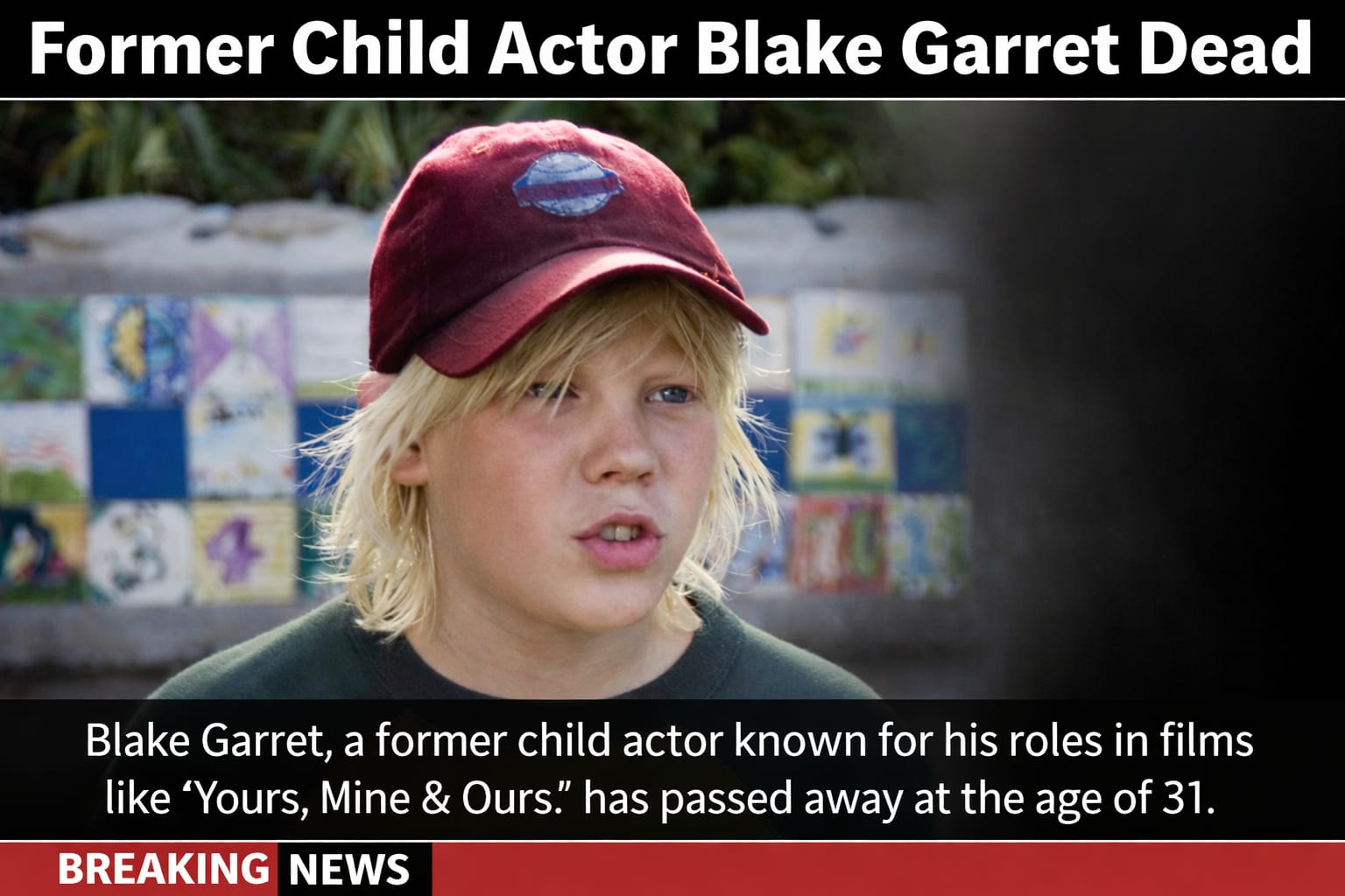 Who Is Blake Garrett? 'How to Eat Fried Worms's Child Actor Blake Garrett Death at 33