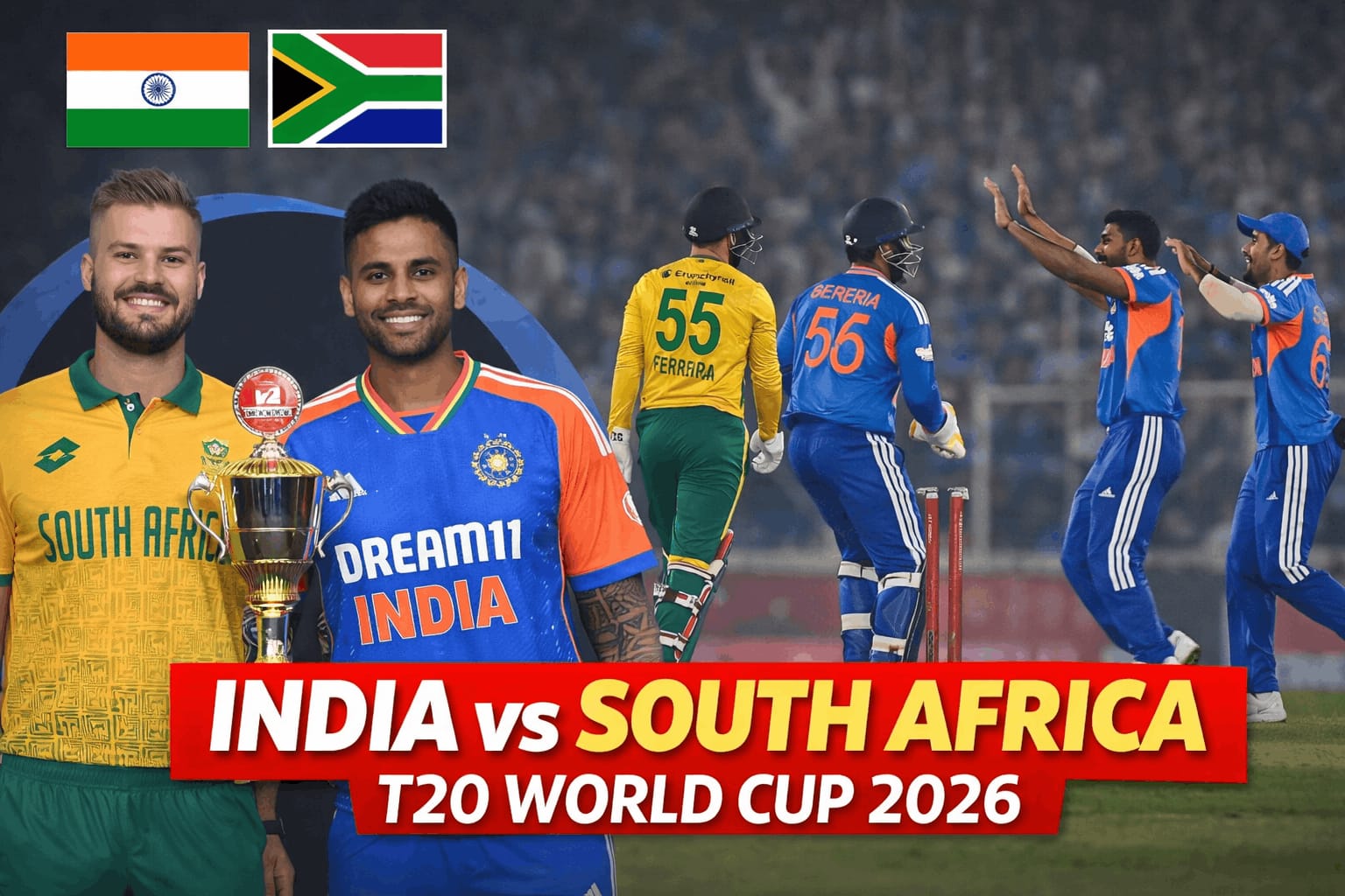 India vs South Africa Today Match Prediction, Live Streaming, Playing XI & Pitch Report – ICC Men's T20 World Cup 2026 Super 8 Preview